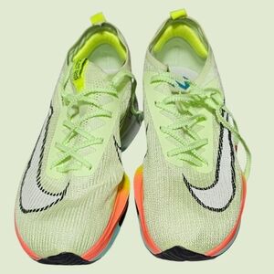 Nike Air Zoom Alphafly Next% CZ1514-200 Barely Volt Black White Men's Sz 9
